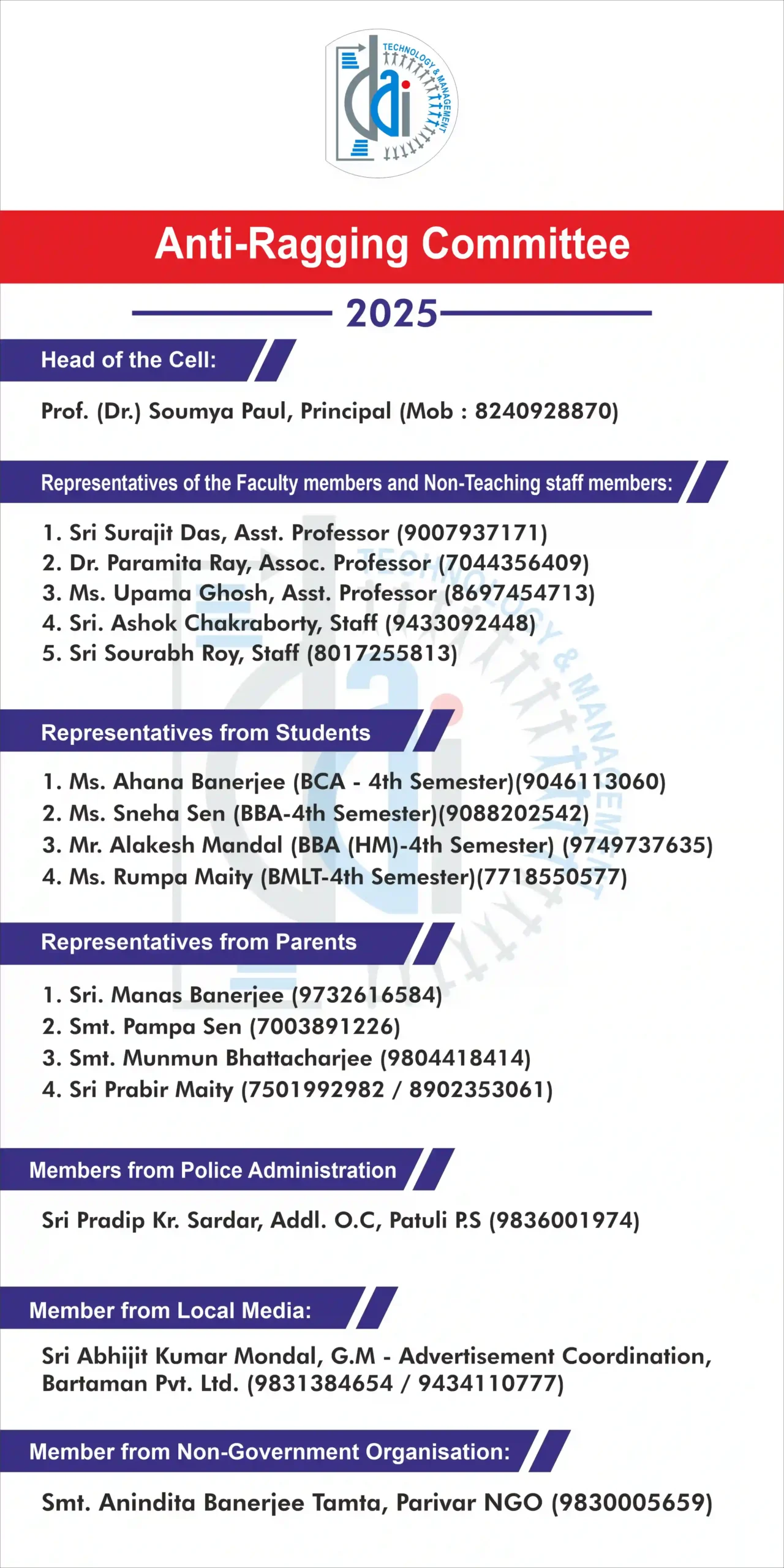 Anti Ragging Cell